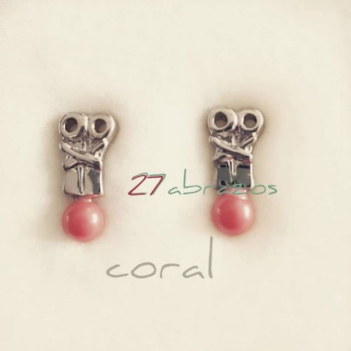 Pendientes Cariño Plata con Pieza - Imagen 4